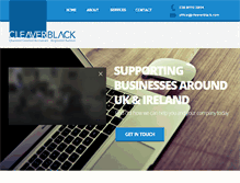 Tablet Screenshot of cleaverblack.com
